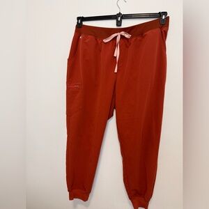 Figs Rust Burnt Orange Joggers